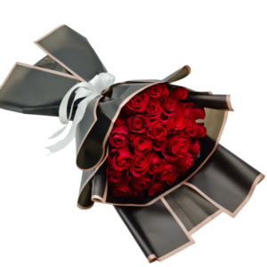 crimson ivory love bouquet