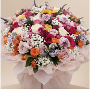blooming pastel harmony bouquet