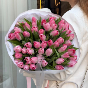 Bouquet of Blush Pink Tulips